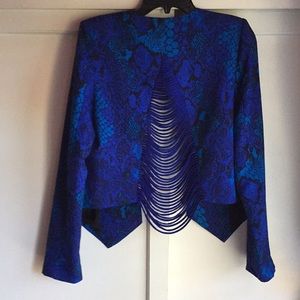 Snake print Crop Jacket